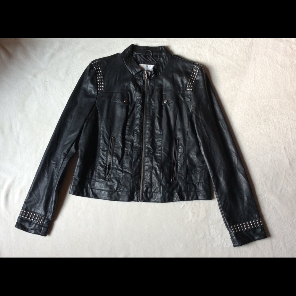 Black Leather Jacket in Very Good Condition